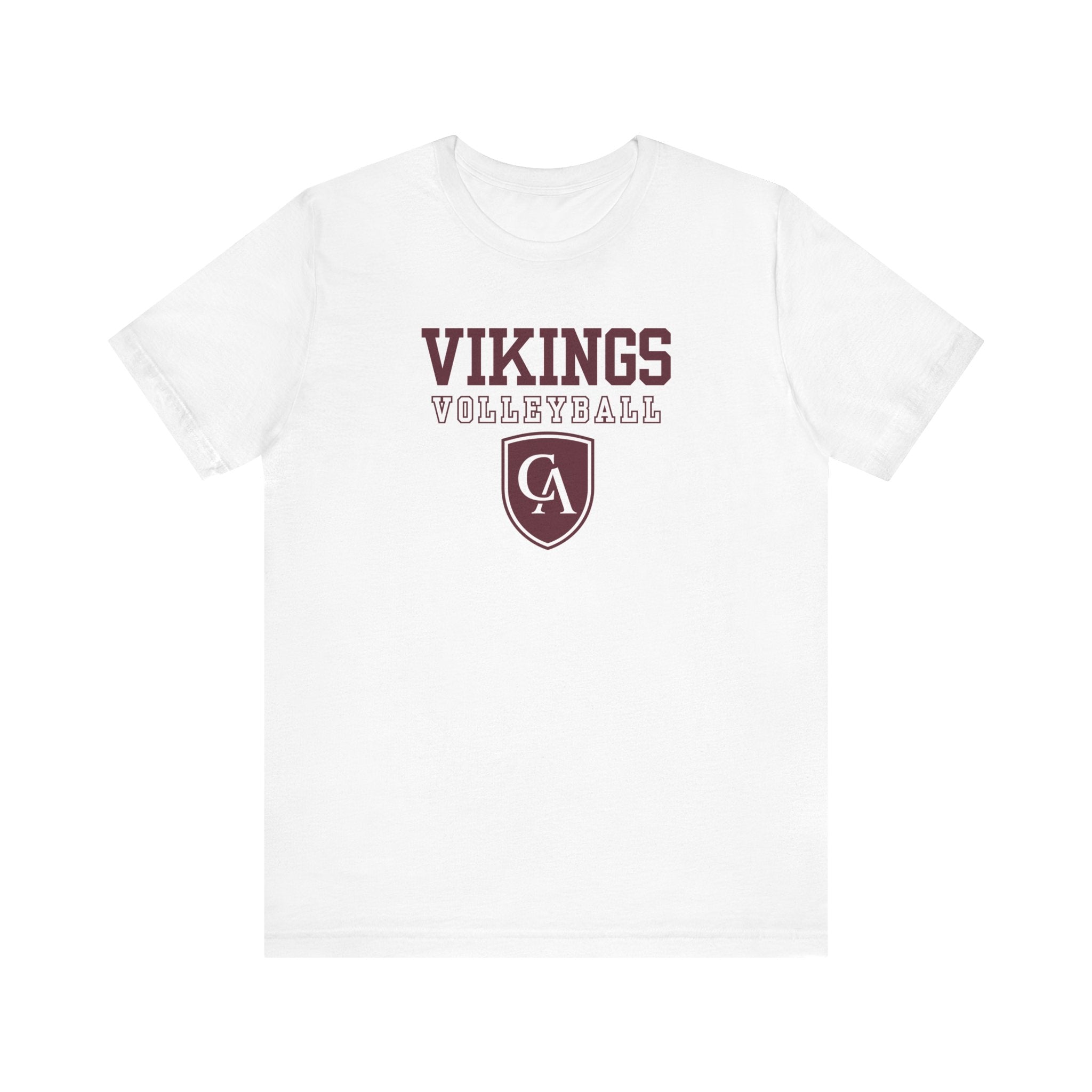 Adult Unisex Columbus Academy Vikings Volleyball Graphic Short Sleeve Bella + Canvas Soft Tee
