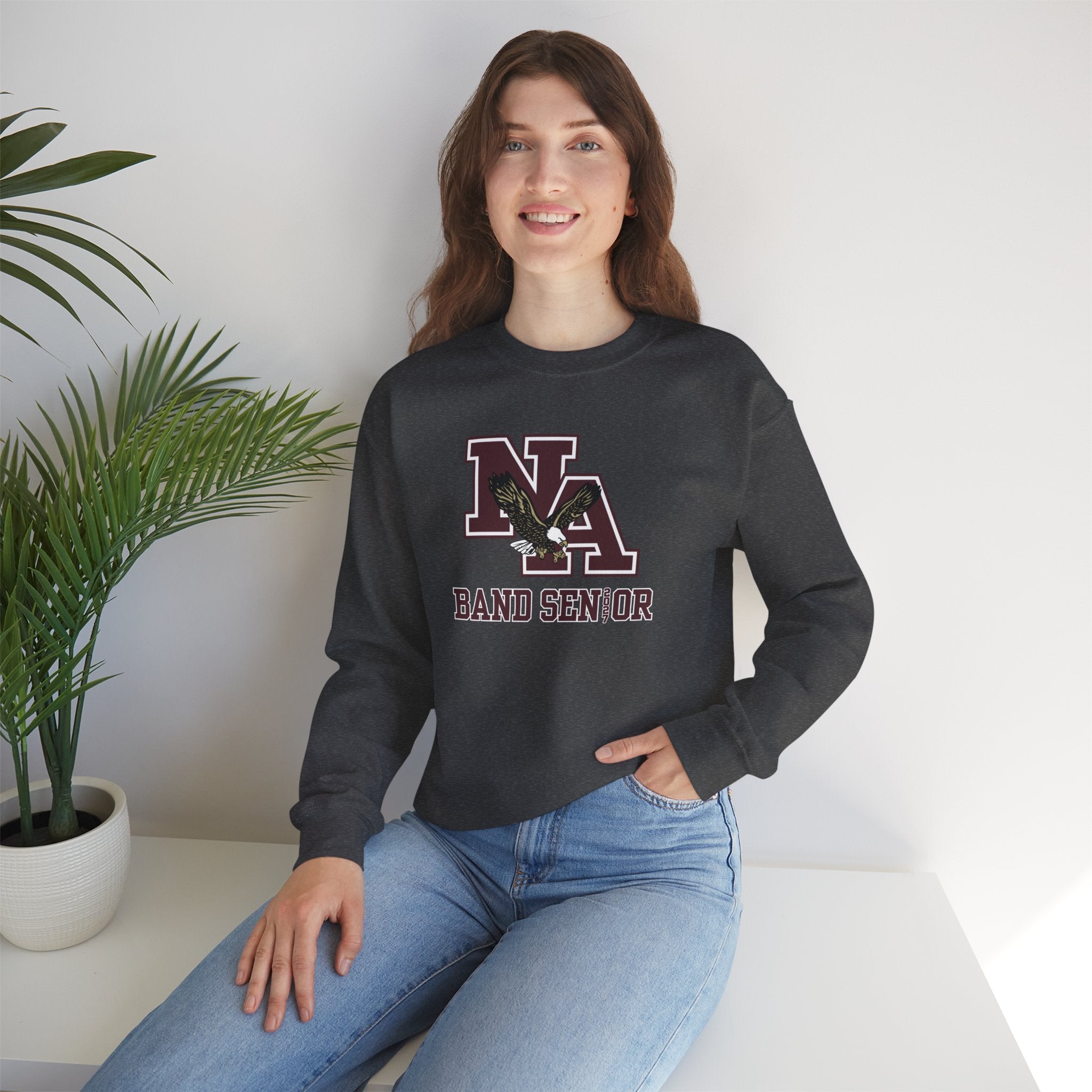 Adult Unisex New Albany Band 2027 Senior Graphic Sweatshirt