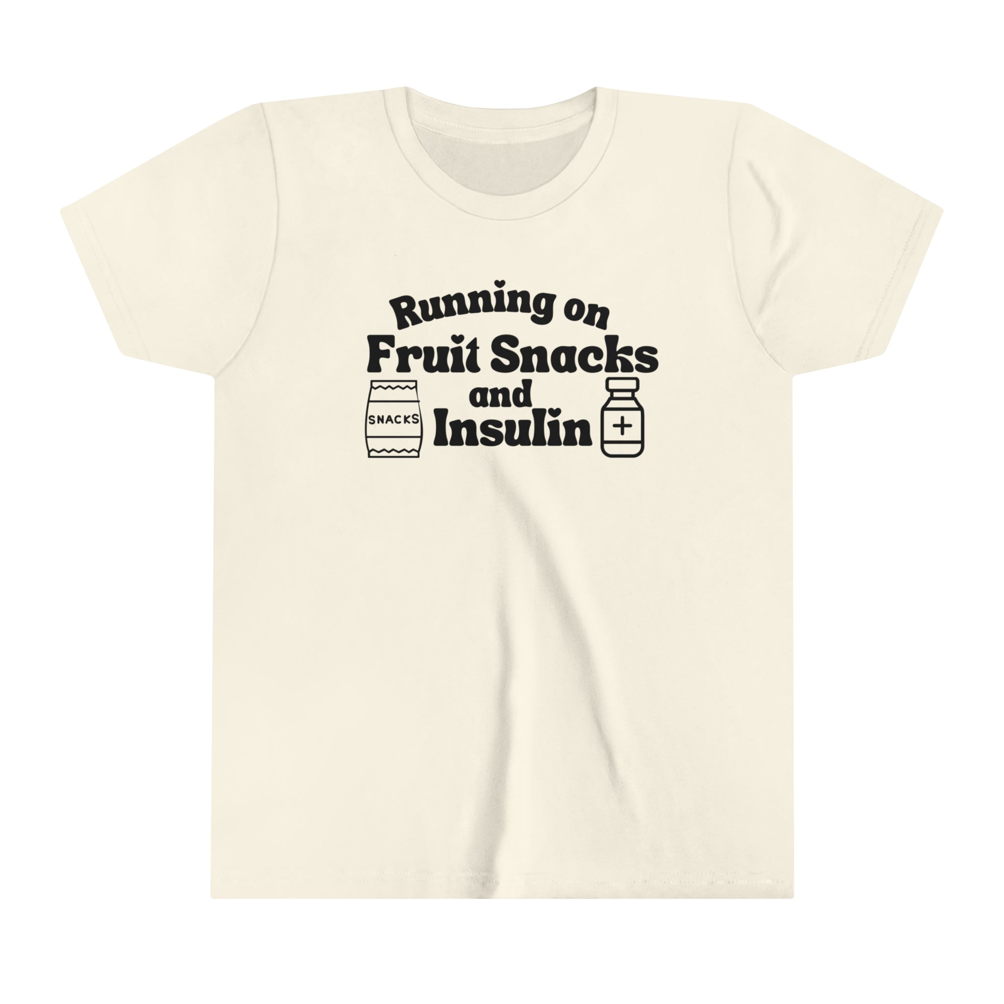 Youth T1D Fruit Snacks and Insulin Short Sleeve Graphic Tee