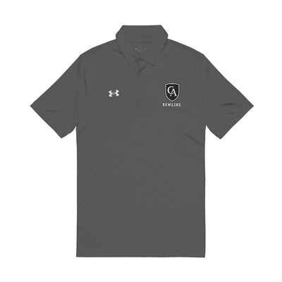 Adult Unisex Columbus Academy Vikings Bowling Under Armour Performance Polo with Logo Embroidery