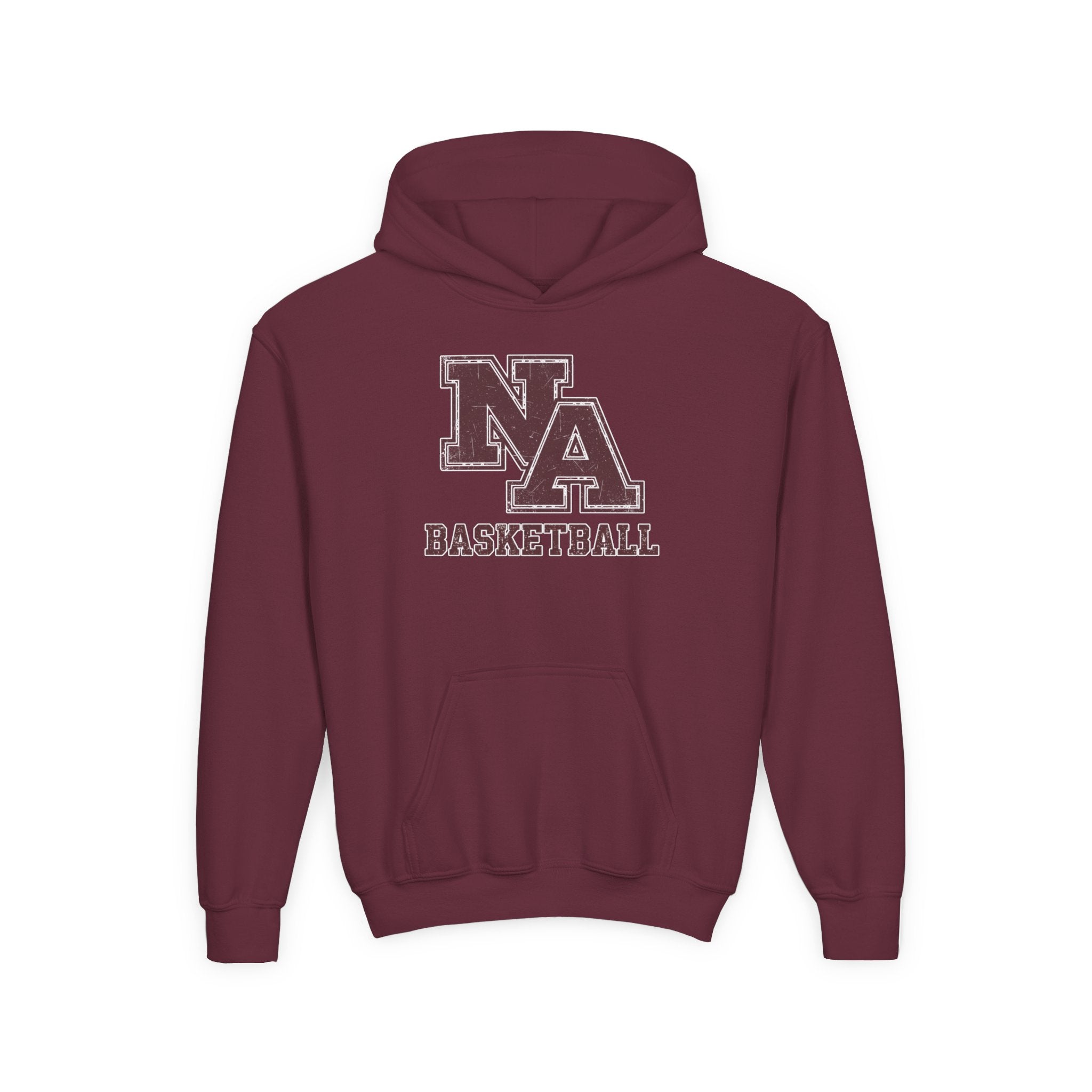 Youth New Albany Basketball Vintage Vibe Logo Graphic Hoodie