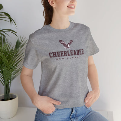Adult Unisex New Albany Cheer Eagle Graphic Short Sleeve Bella + Canvas Soft Tee