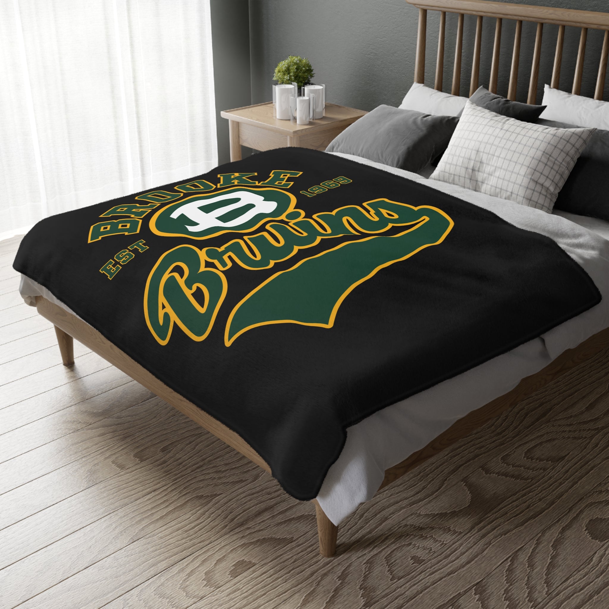 Brooke Bruins 1969 Graphic Super Soft Velveteen Microfiber Blanket (Two-sided print)