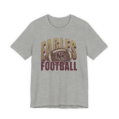 Adult Unisex New Albany First-Down Distressed Football Graphic Short Sleeve Soft Tee
