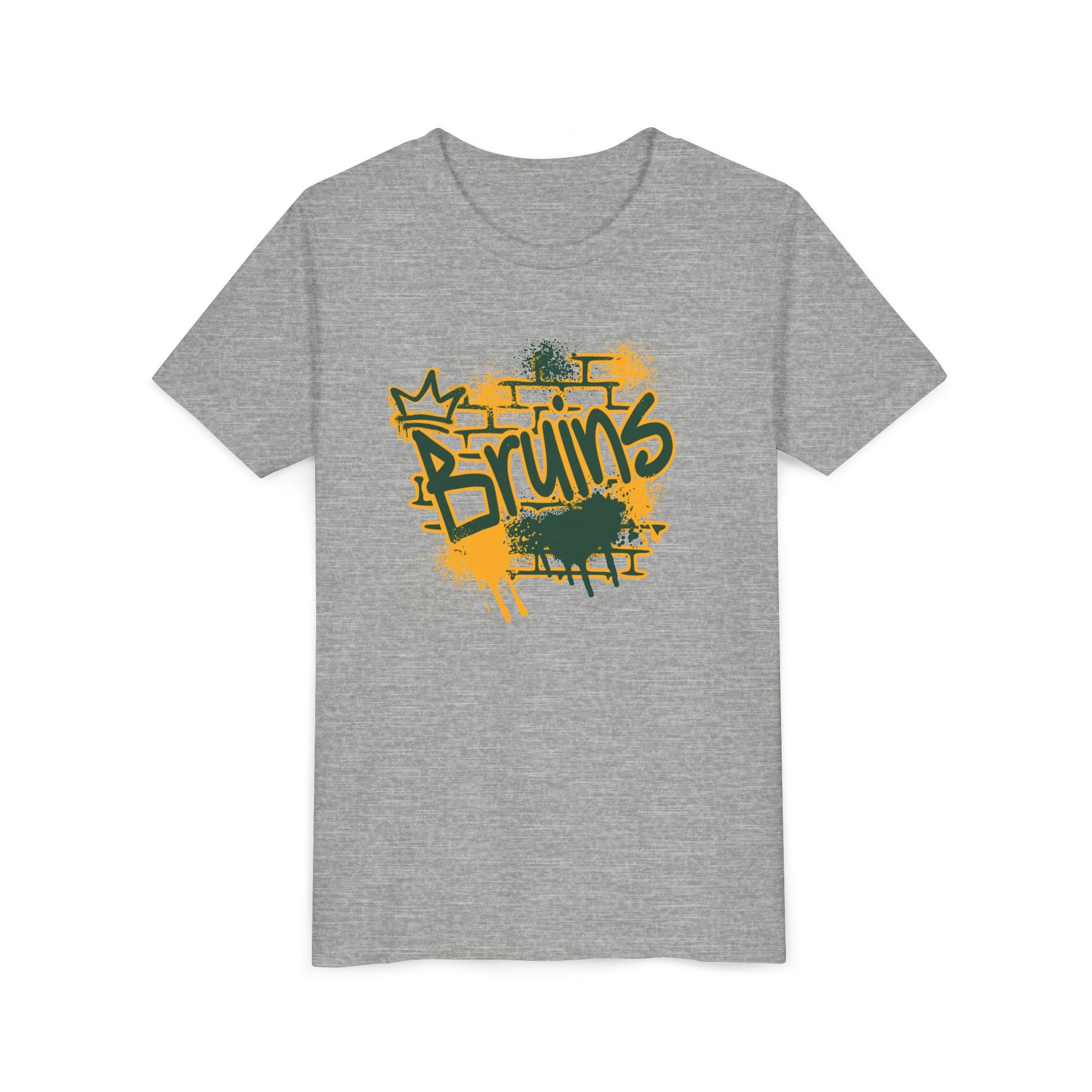 Youth Bruins Spray Painted Spirit Graphic Short Sleeve Soft Tee