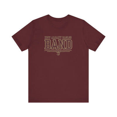 Adult Unisex New Albany Eagles Band Musical Note Graphic Short Sleeve Soft Tee