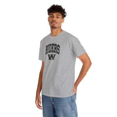 Adult Unisex Riders Arch Vintage Distressed W Graphic Short Sleeve Gildan Heavy Tee