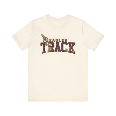 Adult Unisex Eagles Track Graphic Short Sleeve Soft Tee