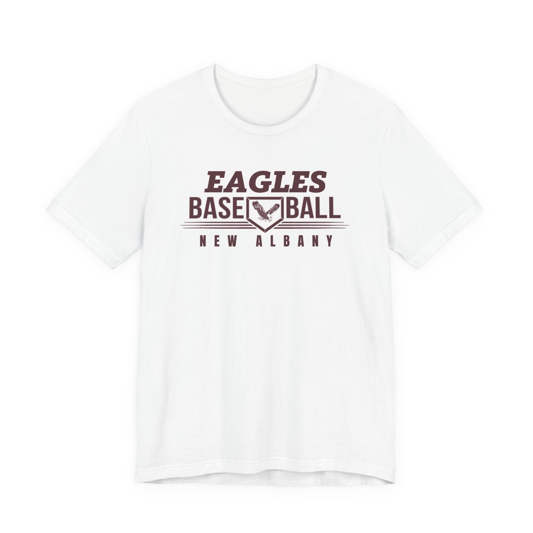Adult Unisex New Albany Eagles Home Plate Pride Graphic Short Sleeve Soft Tee