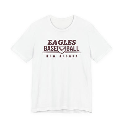 Adult Unisex New Albany Eagles Home Plate Pride Graphic Short Sleeve Soft Tee