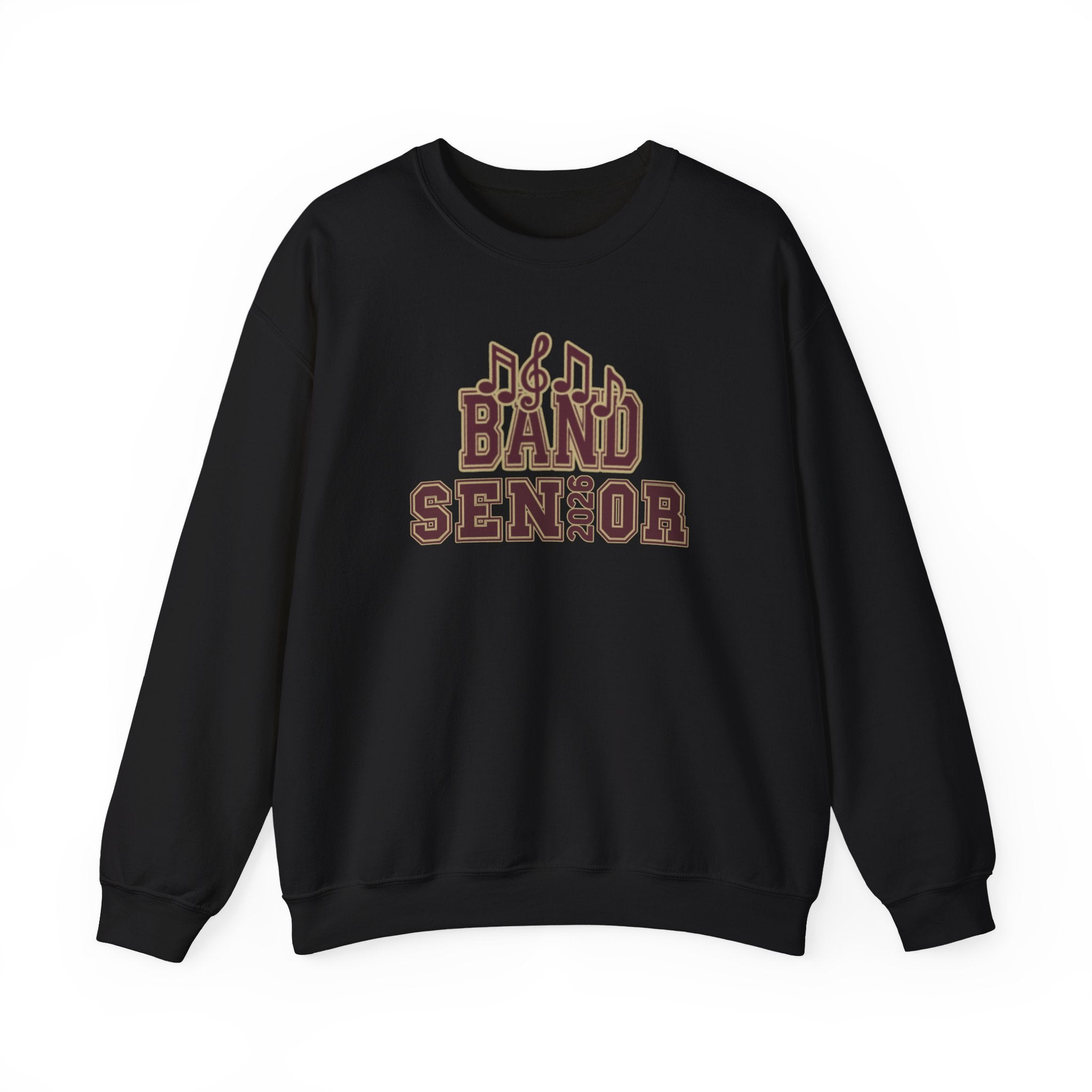 Adult Unisex Band Senior Musical Note Graphic Sweatshirt