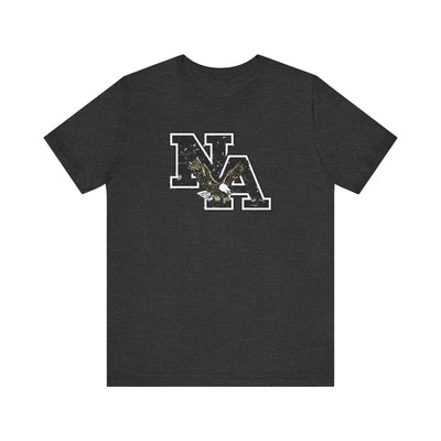 Adult Unisex Vintage Distressed Black Logo Short Sleeve Soft Tee