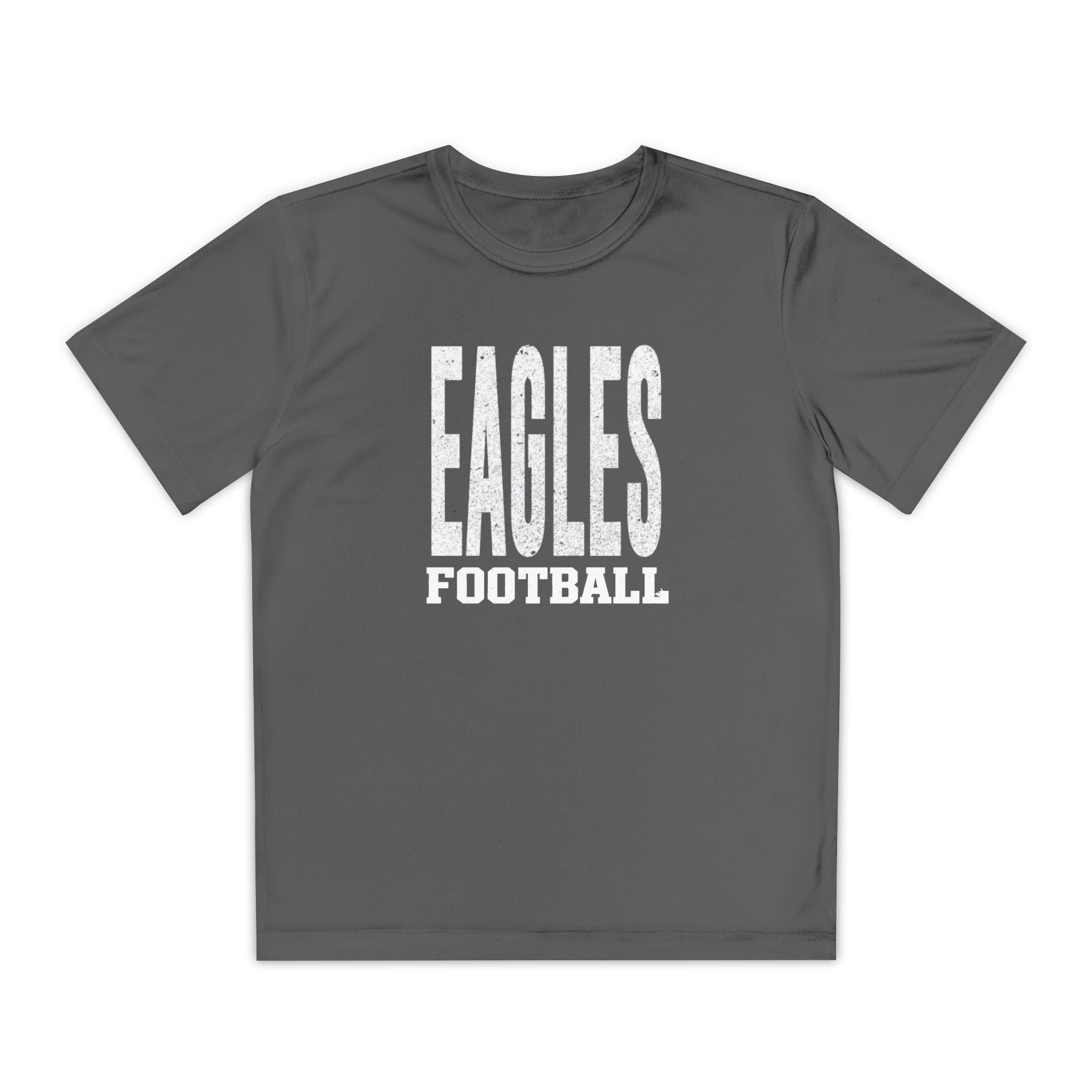 Youth New Albany Football Distressed Enlarged Graphic Sport-Tek Competitor Performance Tee
