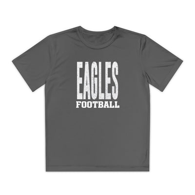 Youth New Albany Football Distressed Enlarged Graphic Sport-Tek Competitor Performance Tee