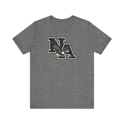 Adult Unisex Vintage Distressed Black Logo Short Sleeve Soft Tee