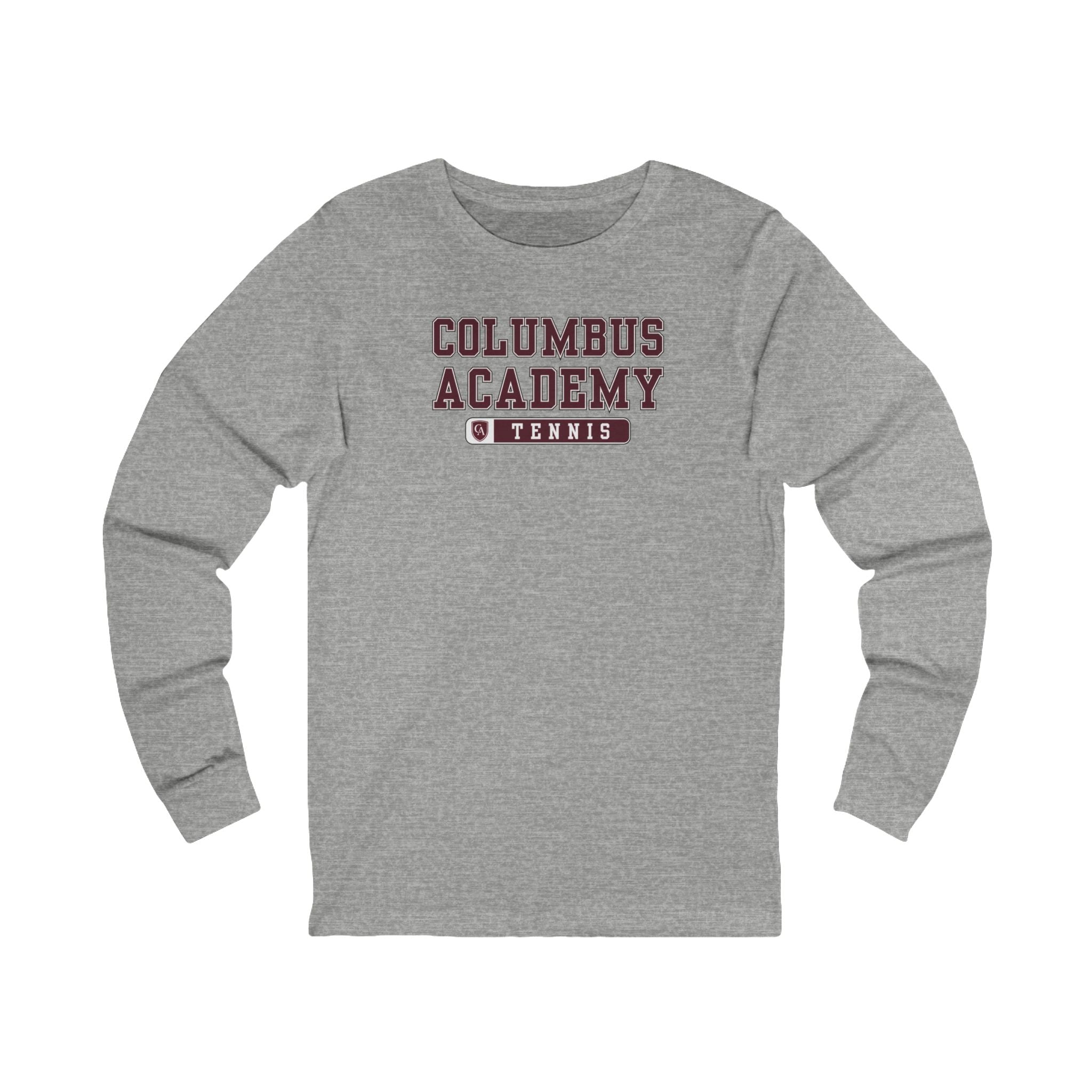 Adult Unisex Columbus Academy Tennis Graphic Long Sleeve Bella + Canvas Soft Tee