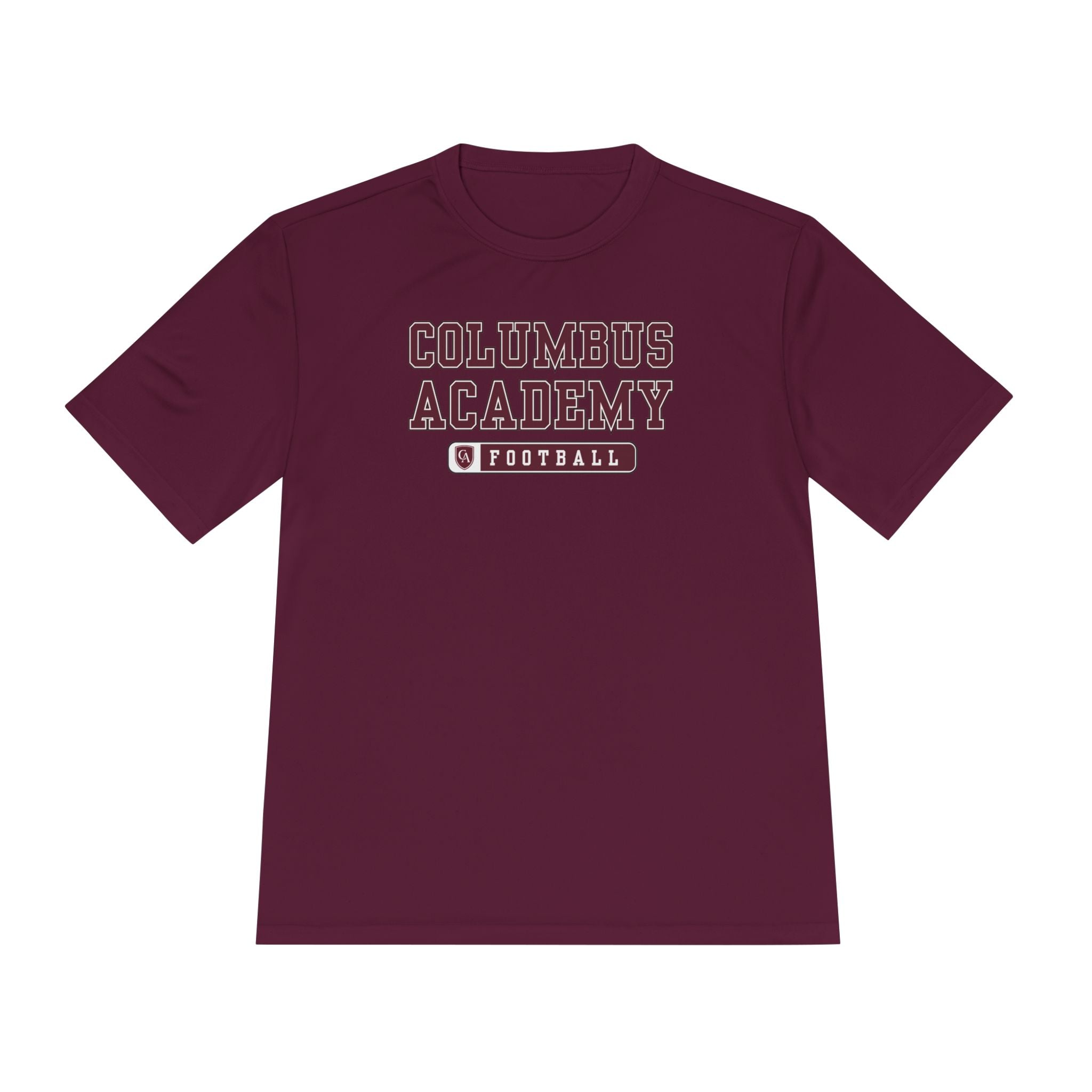 Adult Unisex Columbus Academy Football Graphic Sport-Tek Competitor Performance Tee
