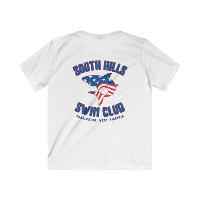 Youth South Hills Swim Club Patriotic Graphic Short Sleeve Gildan Softstyle Tee