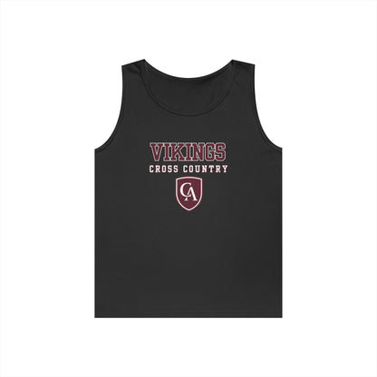 Adult Unisex Columbus Academy Vikings Cross Country Graphic Gildan Heavy Blend Cotton Tank