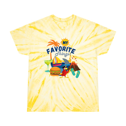 Adult Unisex My Favorite Things Graphic Tie-Dye Tee