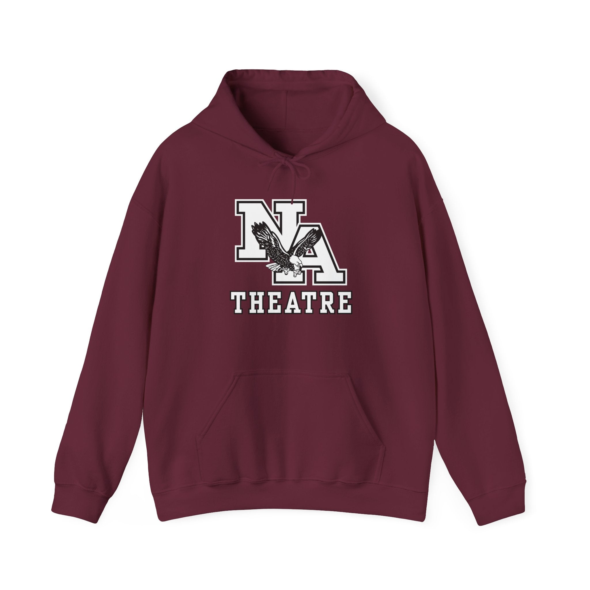 Adult Unisex White/Black Classic NA Theatre Logo Graphic Hoodie
