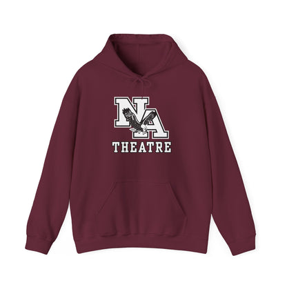 Adult Unisex White/Black Classic NA Theatre Logo Graphic Hoodie