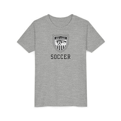 Youth New Albany Youth Soccer League Crest Graphic Short Sleeve Bella + Canvas Soft Tee