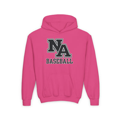 Youth Classic Black Logo Baseball Graphic Hoodie