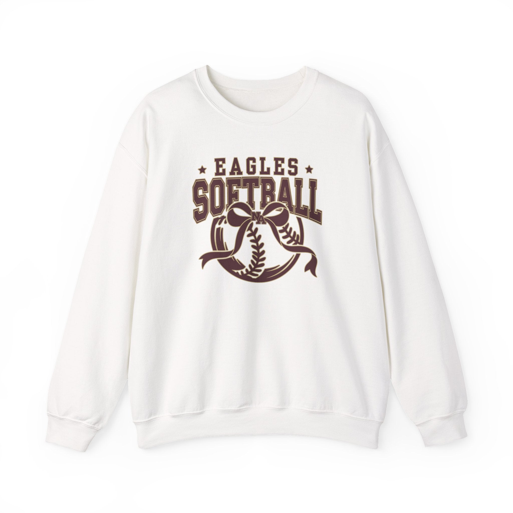 Adult Unisex New Albany Eagles Softball Spirit Bow Graphic Sweatshirt