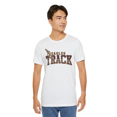 Adult Unisex Eagles Track Graphic Short Sleeve Soft Tee