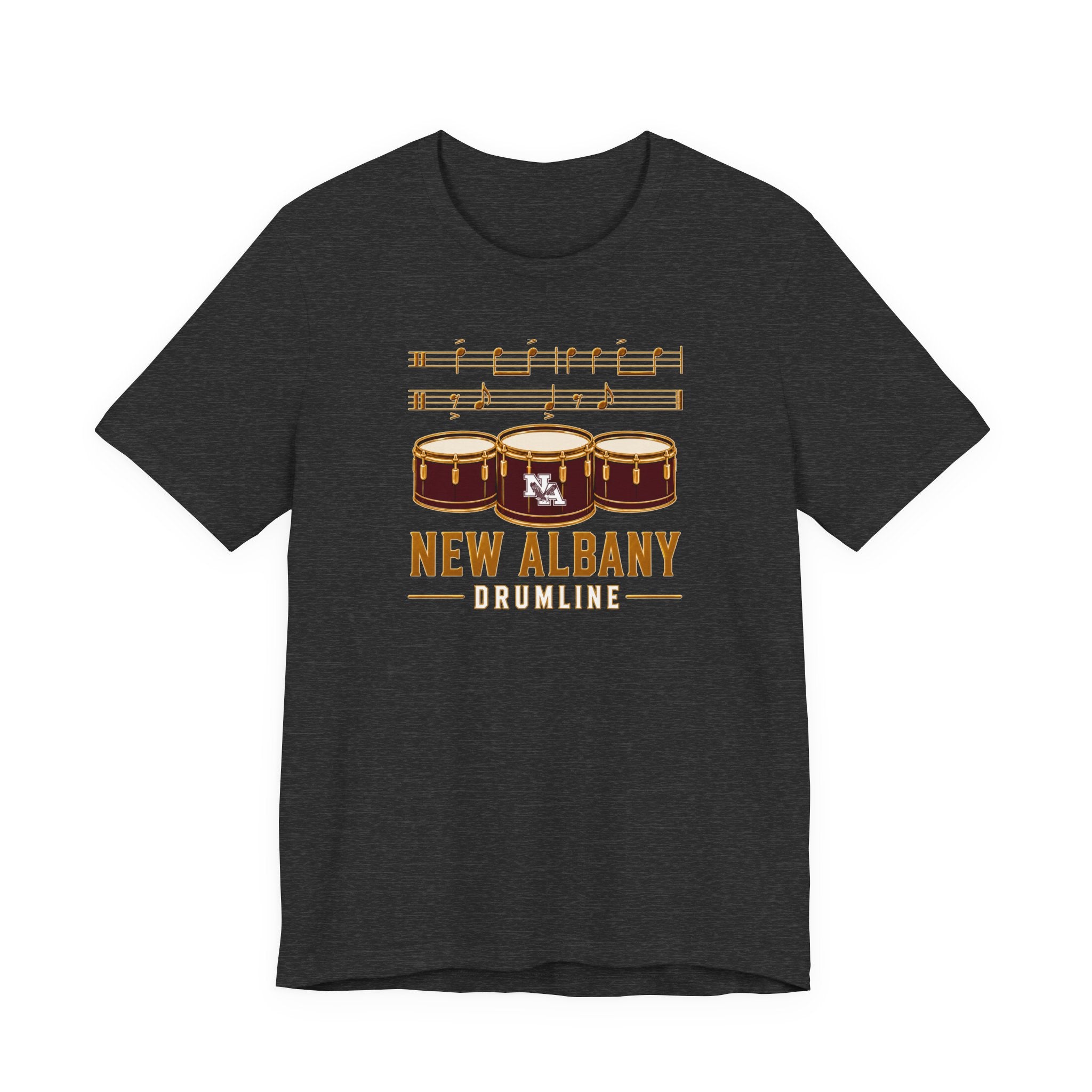Adult Unisex New Albany Band Drumline Graphic Short Sleeve Bella + Canvas Soft Tee