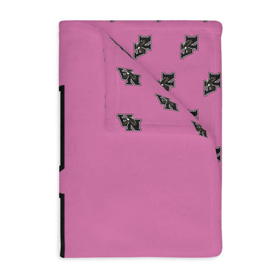 Classic Eagles Logo Super Soft Velveteen Microfiber Blanket (Two-sided print) - PINK OCTOBER