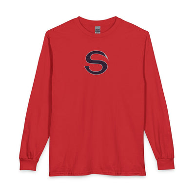 Adult Unisex Stingers S Logo Graphic Long Sleeve Gildan Tee