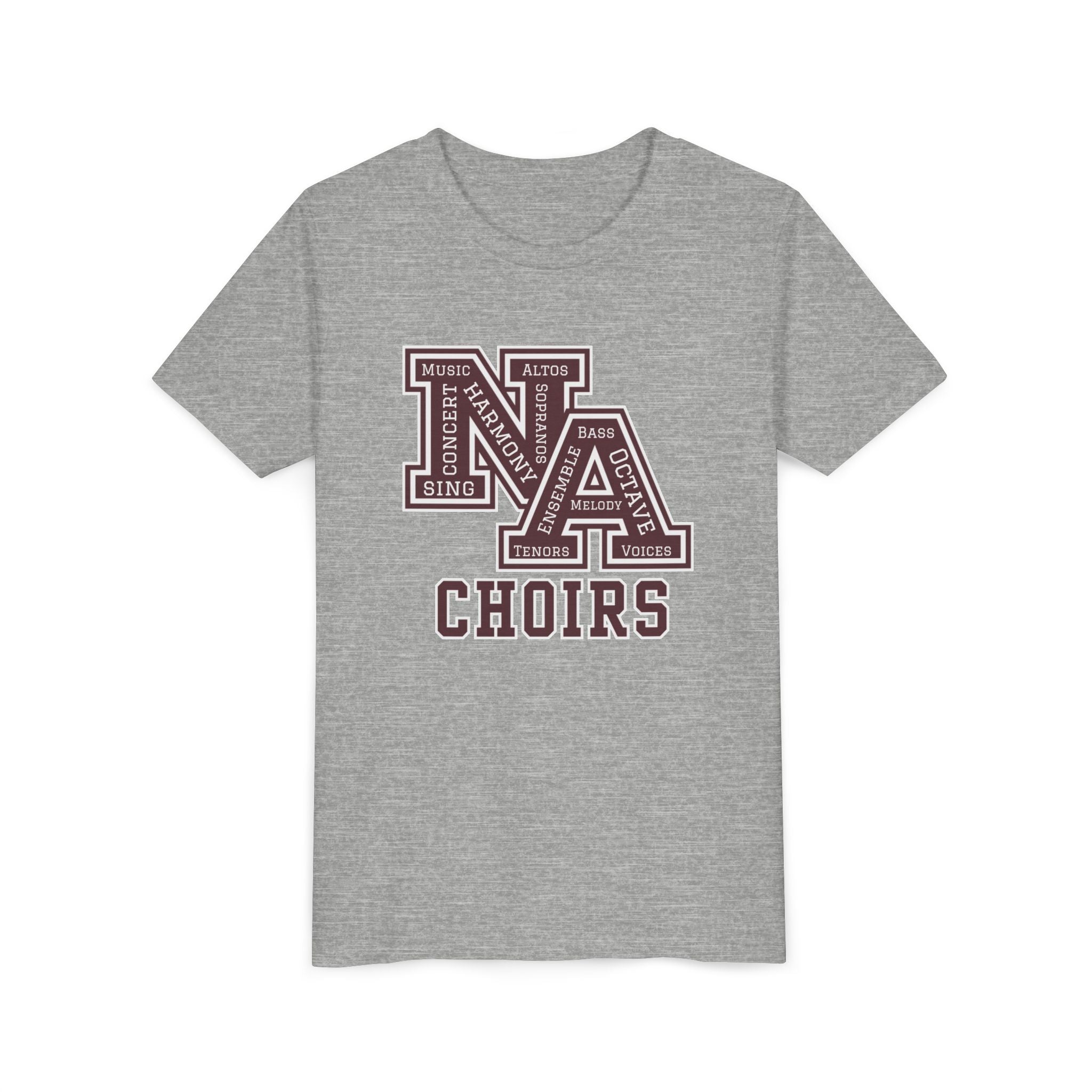 Youth Choirs Words NA Logo Graphic Short Sleeve Soft Tee