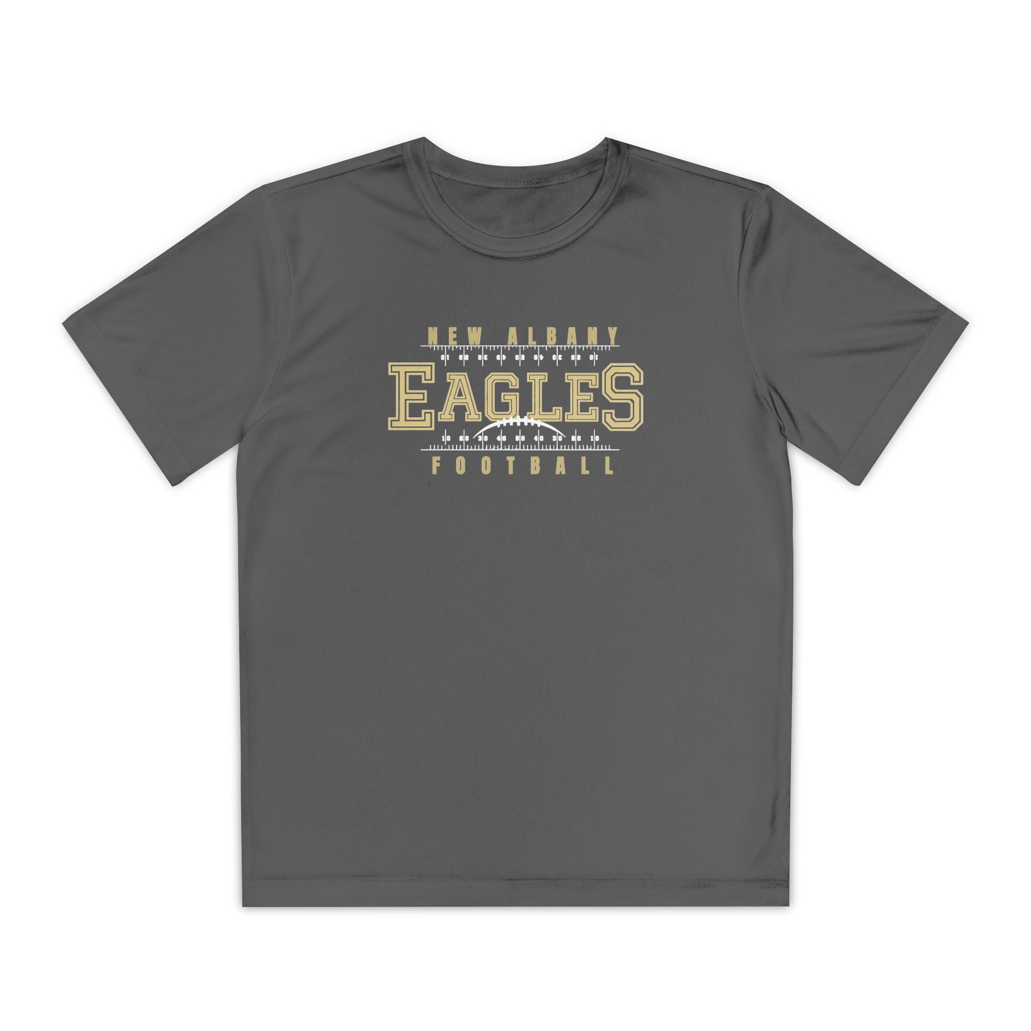 Youth New Albany Football Defend the Field Graphic Sport-Tek Competitor Performance Tee