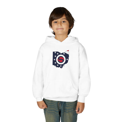 Youth Stingers Softball State Logo Graphic Hoodie