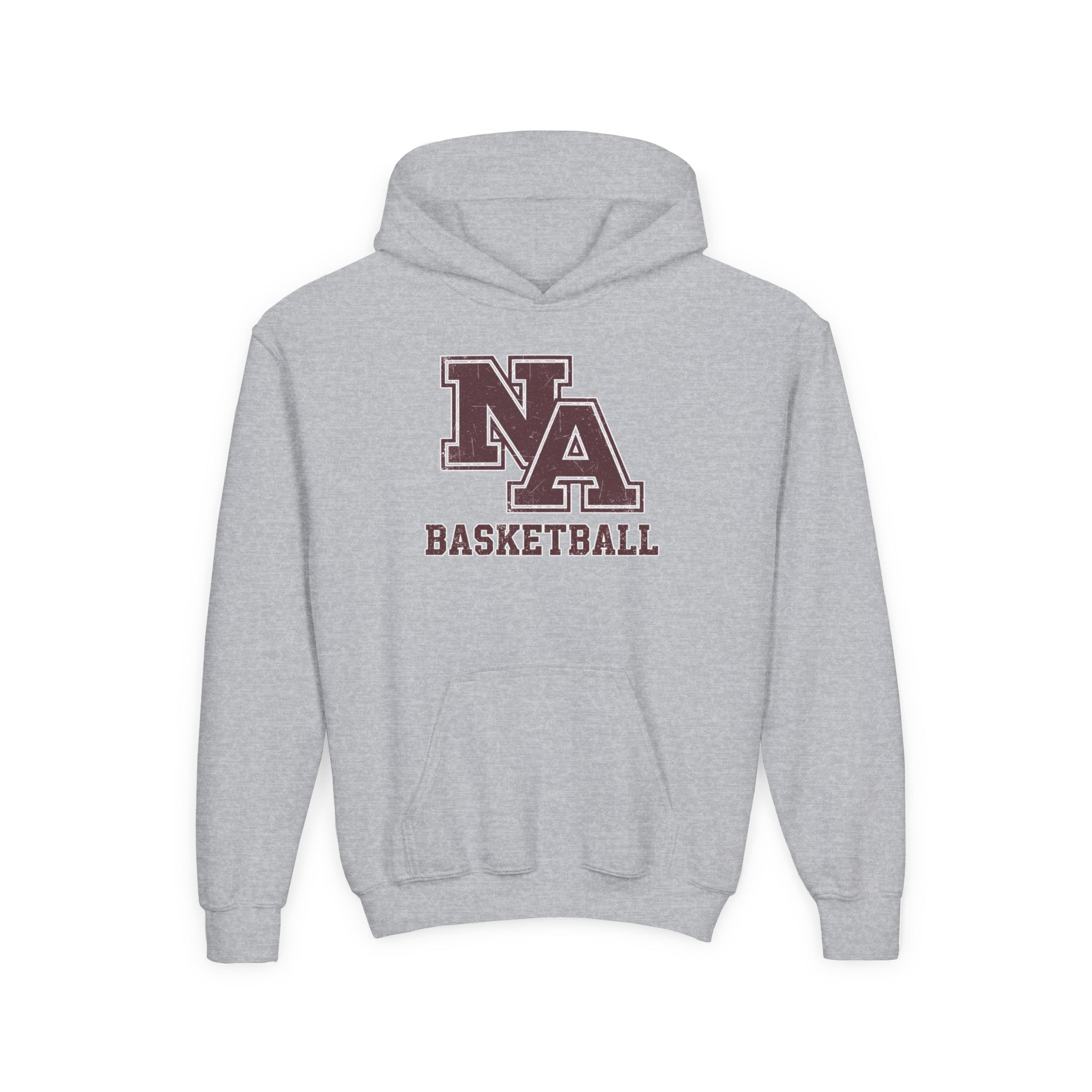 Youth New Albany Basketball Vintage Vibe Logo Graphic Hoodie