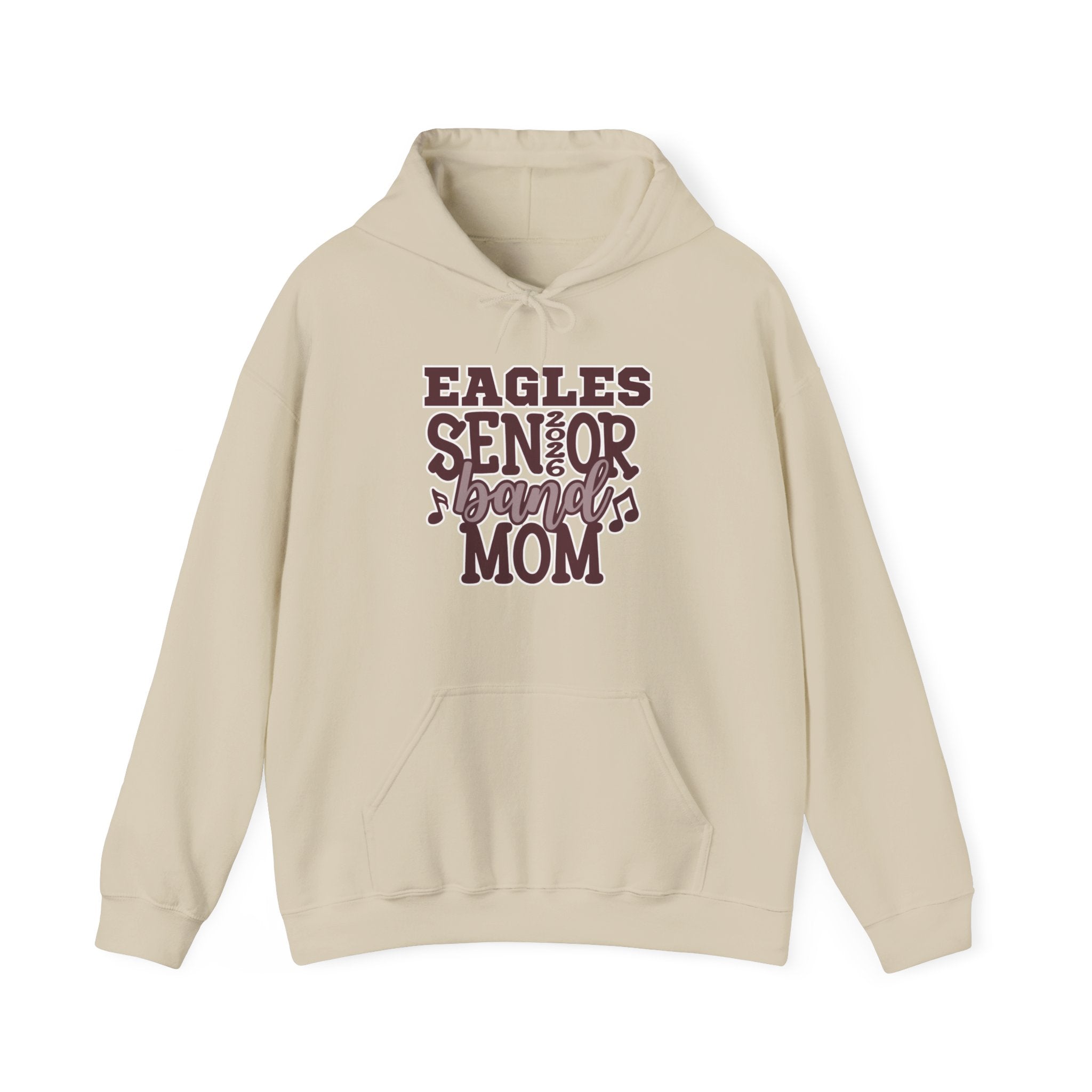 Adult Unisex Eagles Senior Band Mom Graphic Hoodie
