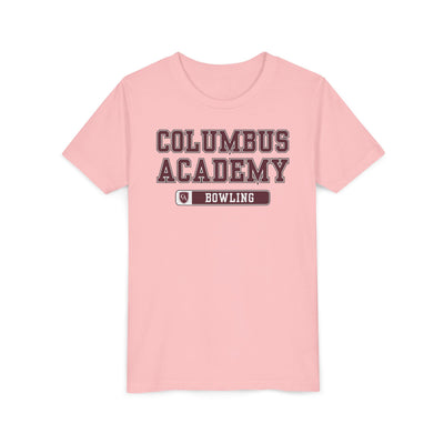 Youth Columbus Academy Bowling Graphic Short Sleeve Bella + Canvas Soft Tee
