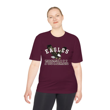 Adult Unisex Performance Flying Football Eagle Short Sleeve Graphic Tee