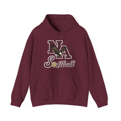 Adult Unisex NA Script Softball Graphic Hoodie