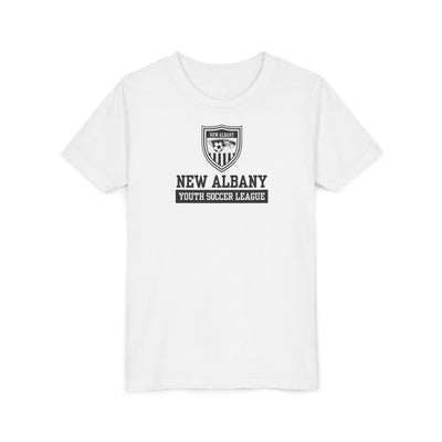 Youth New Albany Youth Soccer League Game Day Graphic Short Sleeve Bella + Canvas Soft Tee
