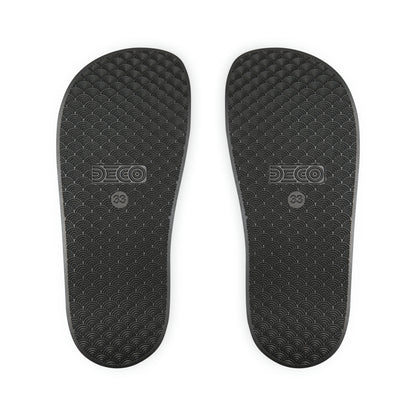 Youth Classic Logo Grey Sport Slides