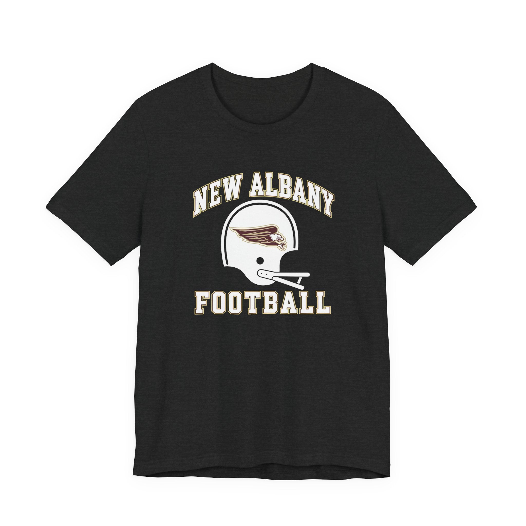 Adult Unisex New Albany Football Heritage Helmet Short Sleeve Soft Tee