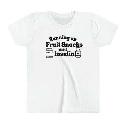 Youth T1D Fruit Snacks and Insulin Short Sleeve Graphic Tee