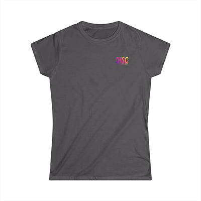 Women's South Hills Swim Club SHSC Ombre Graphic Short Sleeve Gildan Softstyle Tee