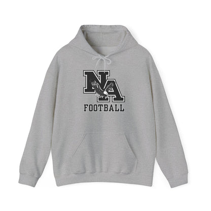Adult Unisex Classic Logo Black Football Graphic Hoodie