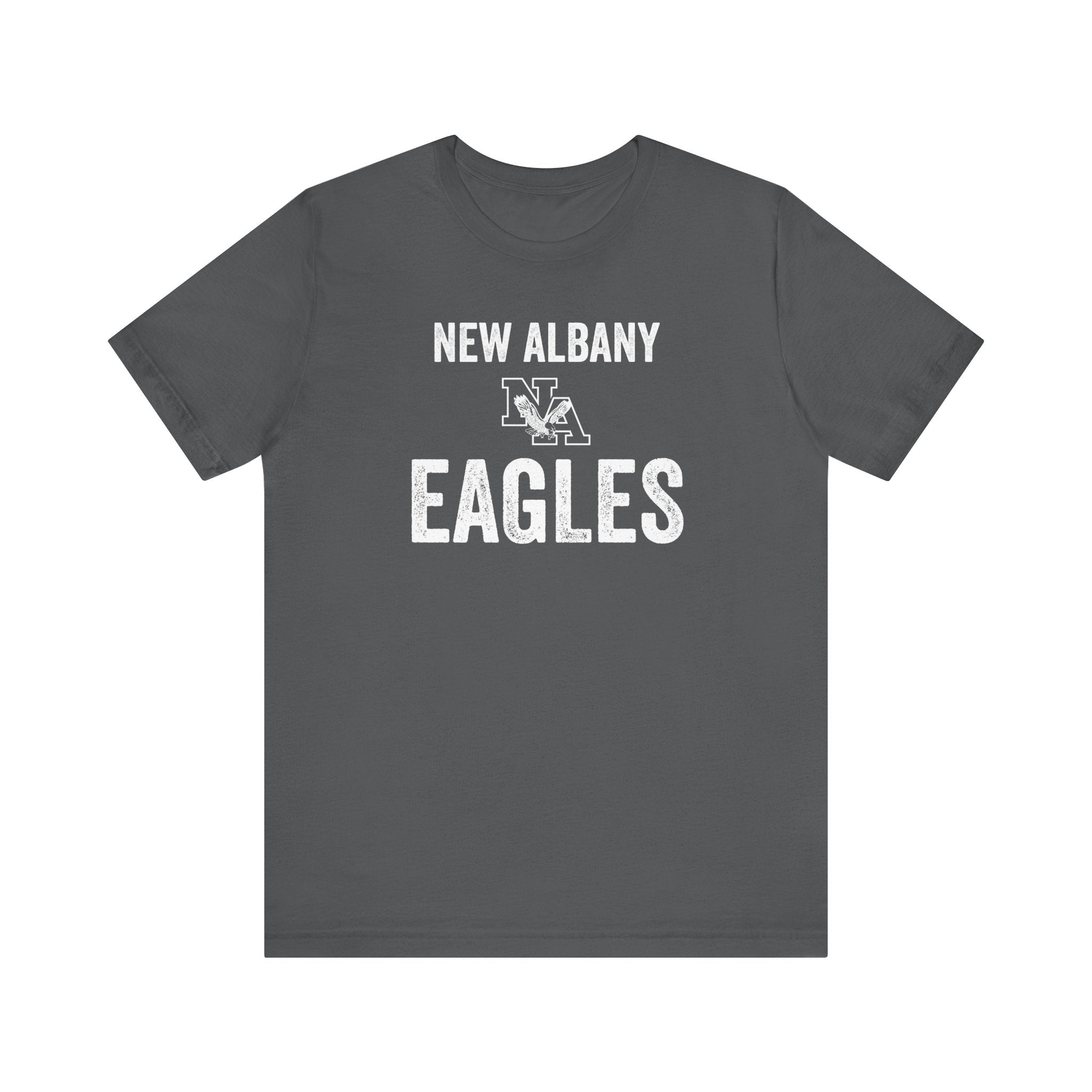 Adult Unisex Vintage Distressed New Albany Eagles Graphic Short Sleeve Soft Tee