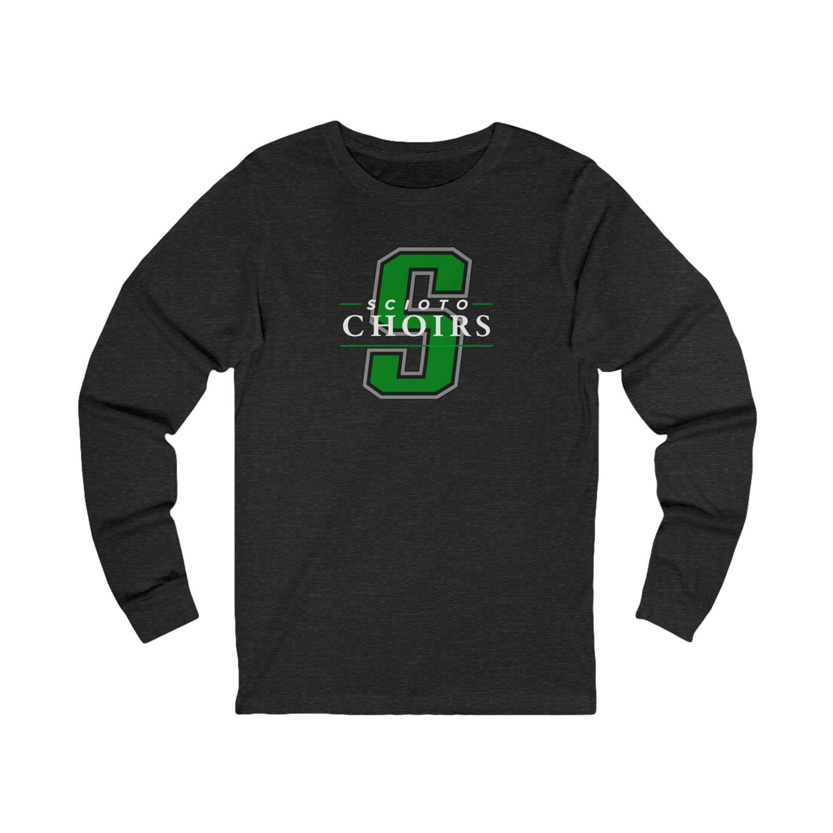 Adult Unisex Dublin Scioto Choirs Classic Logo Graphic Long Sleeve Bella + Canvas Soft Tee
