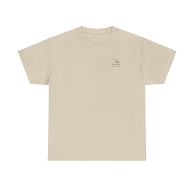 Adult Unisex Heavy Cotton Short Sleeve Tee - Black Notre Dame Village Jennings Logo